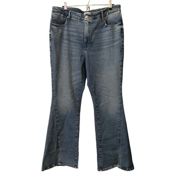 Good American Flare Leg Jeans - Picture 1 of 8